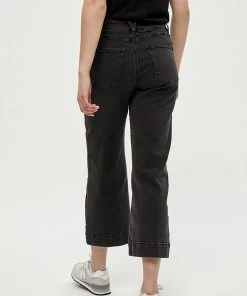 Desires Florence Denim Pants - BLACK WASHED