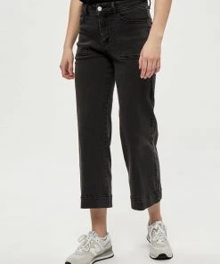 Desires Florence Denim Pants - BLACK WASHED