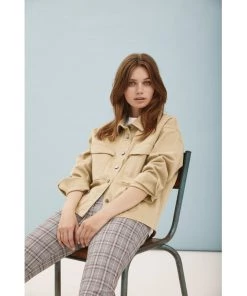 Desires Florence Shirt Jacket - PALE KAHKI Blouses & Shirts