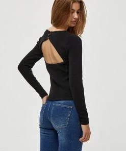 Desires Blouses & Shirts Gabi Openback Blouse - BLACK