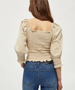 Desires Gabriella Blouse - OYSTER GRAY Blouses & Shirts