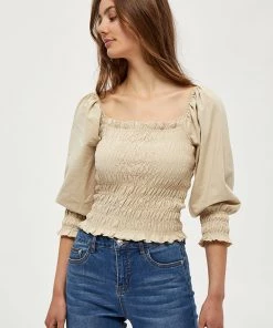 Desires Gabriella Blouse - OYSTER GRAY Blouses & Shirts