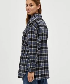 Desires Blouses & Shirts Gaia Shirt Jacket - D. BLUE P