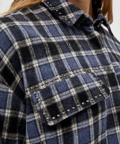 Desires Blouses & Shirts Gaia Shirt Jacket - D. BLUE P