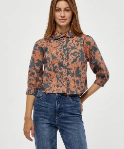 Desires Blouses & Shirts Galaya Shirt - SIERRA BROWN PR