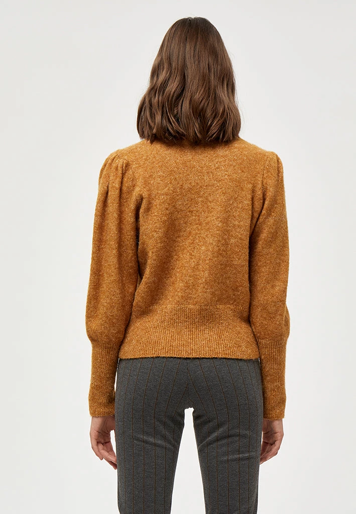 Desires Gea Button Pullover - BUCKTHORN BROWN MEL Knits & Cardigans 2 Desires Gea Button Pullover - BUCKTHORN BROWN MEL Knits & Cardigans