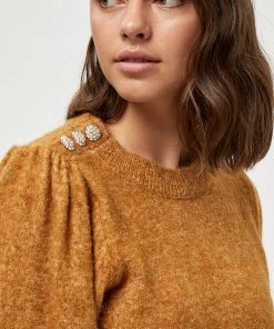 Desires Gea Button Pullover - BUCKTHORN BROWN MEL Knits & Cardigans 6 Desires Gea Button Pullover - BUCKTHORN BROWN MEL Knits & Cardigans