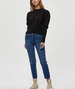 Desires Gea Button Pullover - BLACK