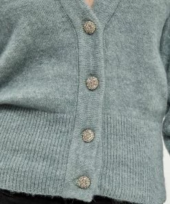 Desires Knits & Cardigans Gea Cardigan - SLATE BLUE MELANGE