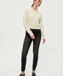 Desires Gea Collar Cardigan - GARDENIA Knits & Cardigans