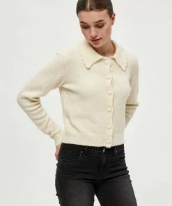 Desires Gea Collar Cardigan - GARDENIA Knits & Cardigans