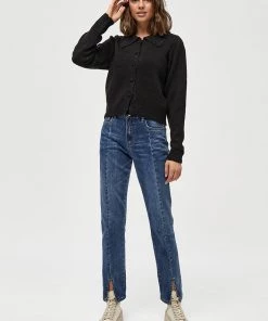 Desires Knits & Cardigans Gea Collar Cardigan - BLACK