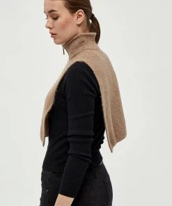 Desires Gea Rollneck Bib - WARM SAND MELANGE SUMMER SALE