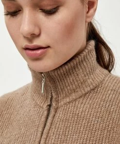 Desires Gea Rollneck Bib - WARM SAND MELANGE SUMMER SALE
