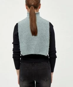 Desires Gea Rollneck Bib - SLATE BLUE MELANGE