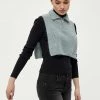 Desires Gea Rollneck Bib - SLATE BLUE MELANGE