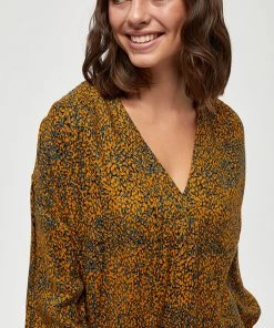 Desires Gebbi Long Sleeve Top - BUCKETHORN BROWN PR