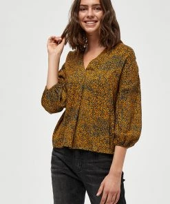 Desires Gebbi Long Sleeve Top - BUCKETHORN BROWN PR