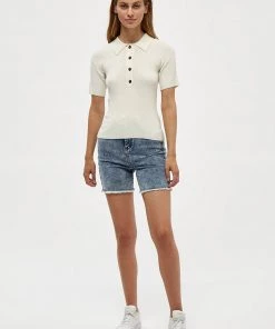 Desires Geisha Polo Pullover - GARDENIA 7 Desires Geisha Polo Pullover - GARDENIA