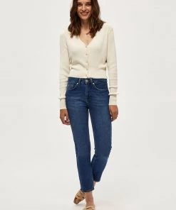 Desires Knits & Cardigans Geisha Rib Cardigan - GARDENIA