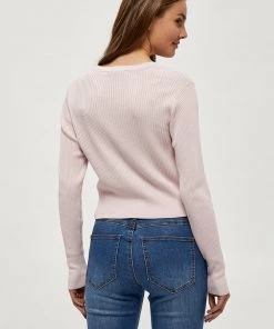 Desires Geisha Rib Cardigan - CRADLE PINK Knits & Cardigans