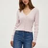 Desires Geisha Rib Cardigan - CRADLE PINK Knits & Cardigans
