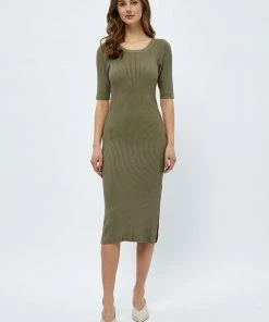 Desires Dresses & Jumpsuits Geisha Rib Dress - MERMAID GREEN