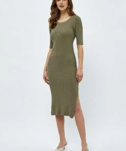 Desires Dresses & Jumpsuits Geisha Rib Dress - MERMAID GREEN