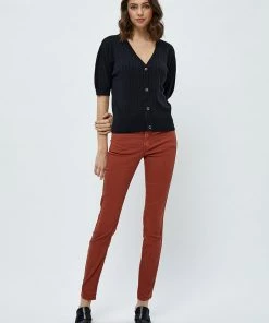 Desires Geisha Rib Holepattern Cardigan - BLACK New In