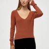 Desires Knits & Cardigans Geisha Rib Pullover - SIERRA BROWN