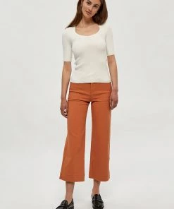 Desires Geisha Rib Tee - GARDENIA Tops & T-shirts