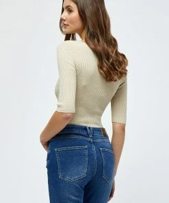 Desires Geisha Rib Tee - OYSTER GRAY Tops & T-shirts