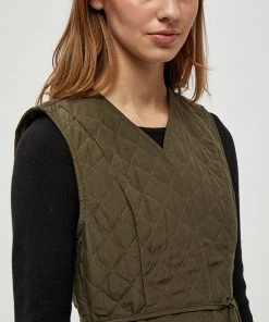 Desires Gela Vest - BEECH GREEN