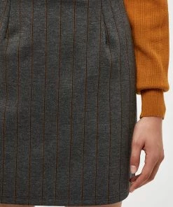 Desires Skirts Gem Skirt - DARK GREY MELANGE