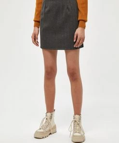 Desires Skirts Gem Skirt - DARK GREY MELANGE