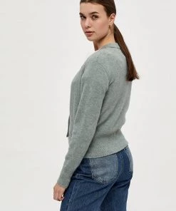 Desires Genia Cardigan - SLATE BLUE MELANGE Knits & Cardigans
