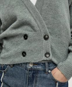 Desires Genia Cardigan - SLATE BLUE MELANGE Knits & Cardigans