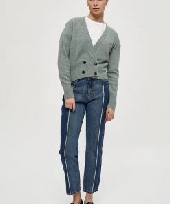 Desires Genia Cardigan - SLATE BLUE MELANGE Knits & Cardigans