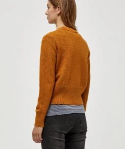 Desires Knits & Cardigans Genia Cardigan - BUCKTHORN BROWN MEL