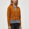 Desires Knits & Cardigans Genia Cardigan - BUCKTHORN BROWN MEL