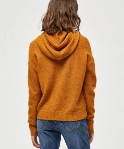 Desires Genia Hood Pullover - BUCKTHORN BROWN MEL