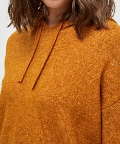 Desires Genia Hood Pullover - BUCKTHORN BROWN MEL