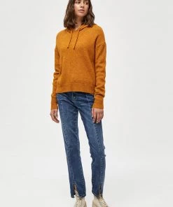 Desires Genia Hood Pullover - BUCKTHORN BROWN MEL