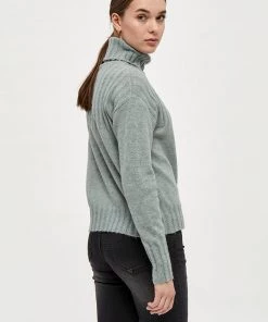Desires Genia Pullover - SLATE BLUE MELANGE
