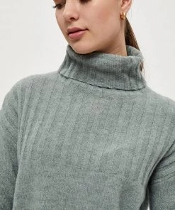 Desires Genia Pullover - SLATE BLUE MELANGE