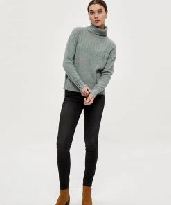Desires Genia Pullover - SLATE BLUE MELANGE
