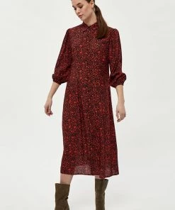 Desires Georgia Shirt Dress - RED CLAY PR Dresses & Jumpsuits