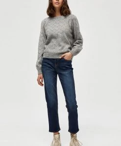 Desires Knits & Cardigans Gina Pullover - Grey Mel Melange