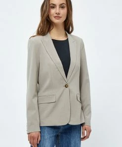 Desires New In Gira Blazer - CHINCHILLA