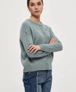 Desires Gisella Pullover - SLATE BLUE Knits & Cardigans
